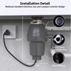 Garvee Garbage Disposal 1 HP, Continuous Feed Food Waste Disposer with Air Switch & Flange Seal, Stainless Steel Garbage Disposer - 4 of 4