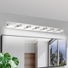 VYNXARIA Chrome Wall Lights, Modern 7-Light Vanity Fixture with Sleek Design - 2 of 4