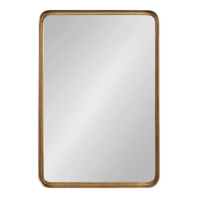 Armenta 30" x 20" Gold Rectangular Wall Mirror