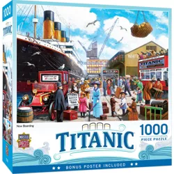 MasterPieces 1000 Piece Jigsaw Puzzle For Adults, Family, Or Kids - Titanic Boarding - 19.25"x26.75"