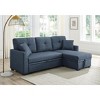 TiramisuBest 86" Gray Upholstered Pull-Out Sofa Bed - 2 of 4