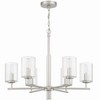 Craftmade Lighting Hailie 6 - Light Chandelier in  Satin Nickel - 3 of 4