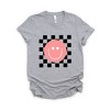 Simply Sage Market Women's Valentines Pink Smiley Short Sleeve Graphic Tee - 2 of 4