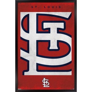 Trends International MLB St. Louis Cardinals - Logo 25 Framed Wall Poster Prints - 1 of 4