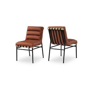 Meridian Furniture,Burke Vegan Leather Dining Chair, Set of 2 - 1 of 4