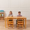 ECR4Kids 24in x 48in Rectangular Hardwood Table with 22in Legs - 3 of 4