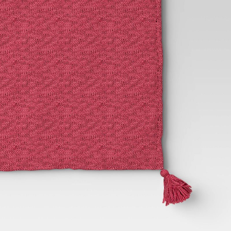 Textured Knit Throw Blanket with Tassels - Threshold™, 4 of 6