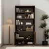 GDFStudio Sedlari 79" Modern Bookcase Cabinet with 4 Open Shelves and Hidden Storage - 2 of 4