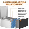 Drop in Ice Chest, Stainless Steel Commercial Ice Bin with Hinged Cover, Outdoor Kitchen Ice Bar for Drinks - 3 of 4