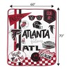 NFL Atlanta Falcons Native Fan Royal Plush Blanket - 2 of 3