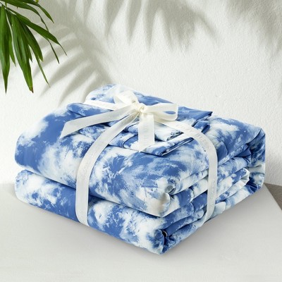 Cozy Bliss Double-Sided Cooling Comforter Set with 1 Pillowcase, Silk Smooth Soft Breathable Design