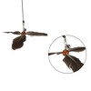 Unique Bargains Cat Teaser Windmill Style Handheld with Bell Dark Brown - 2 of 4