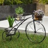 Tangkula 3-Tier Bicycle Plant Stand w/ Hollowed Baskets Metal Flower Pot Cart Holder - 3 of 4