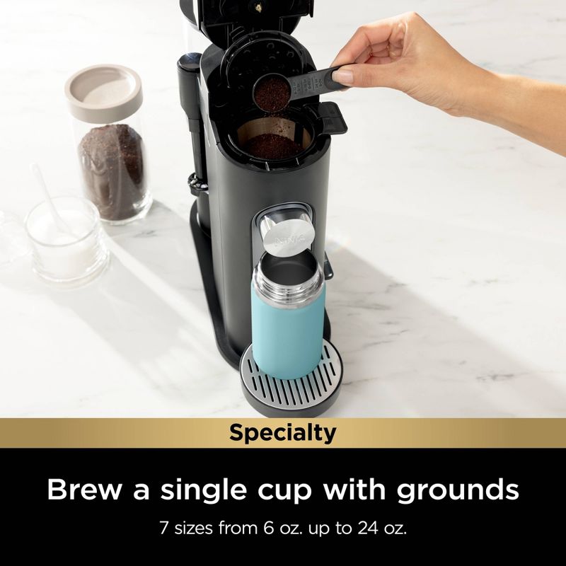 Ninja Pods &#38; Grounds Specialty Single-Serve Coffee Maker with Integrated Milk Frother - PB051, 3 of 15