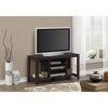 Monarch Specialties Tv Stand 48 Inch Console Media Entertainment Center Storage Shelves Living Room Bedroom Laminate Brown Contemporary Modern - 3 of 4