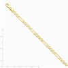 Black Bow Jewelry 5mm 14k Yellow Gold Solid Elongated Figaro Chain Bracelet - 2 of 3
