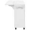 NicBex Drop Leaf Kitchen Island Movable Kitchen Island with 2 Drawers and 2 Storage Cabinets Include Adjustable Shelves - 4 of 4