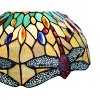 Chloe Lighting Empress Dragonfly Tiffany-Style Dark Bronze 3 Light Island Pendant 48" Wide - 2 of 4