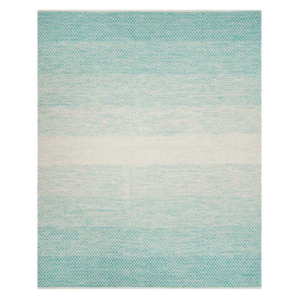 9'x12' Ombre Design Woven Area Rug Turquoise/Ivory - Safavieh