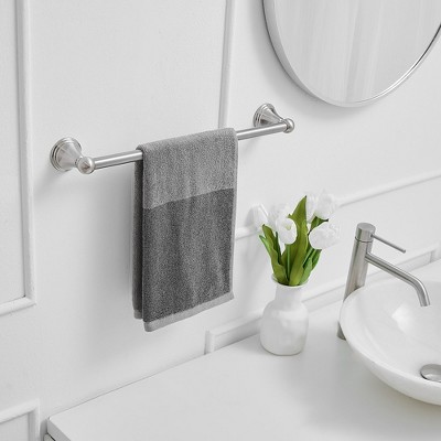 Brushed Nickel 18-Inch Wall Mounted Towel Bar
