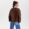 Women's Quilted Bomber Jacket - A New Day™ Brown - 2 of 4