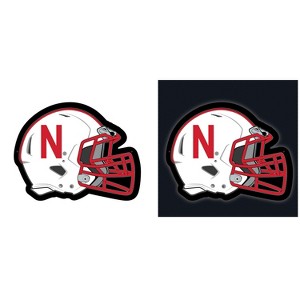 Evergreen Ultra-Thin Edgelight LED Wall Decor, Helmet, University of Nebraska- 19.5 x 15 Inches Made In USA - 1 of 4
