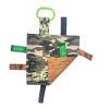 Baby Jack The Learning Lovey Army Camouflage Military Baby Tag Crinkle Square Toy 8" x 8" - 2 of 2