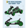 Kids Ride On Go Kart Toy,14.3" XL Seat,Full Metal FrameMax Load 155Lbs Racing for Kids 8-12 Years - 4 of 4