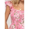August Sky Women's Smocked Floral Tiered Midi Dress - 3 of 4