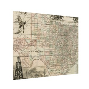 Trademark Fine Art - Vision Studio 'Map Of Texas' - 1 of 4