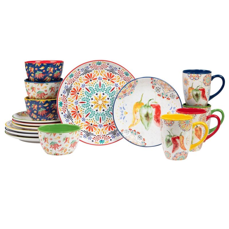 16pc Sweet and Spicy Dinnerware Set - Certified International, 1 of 7