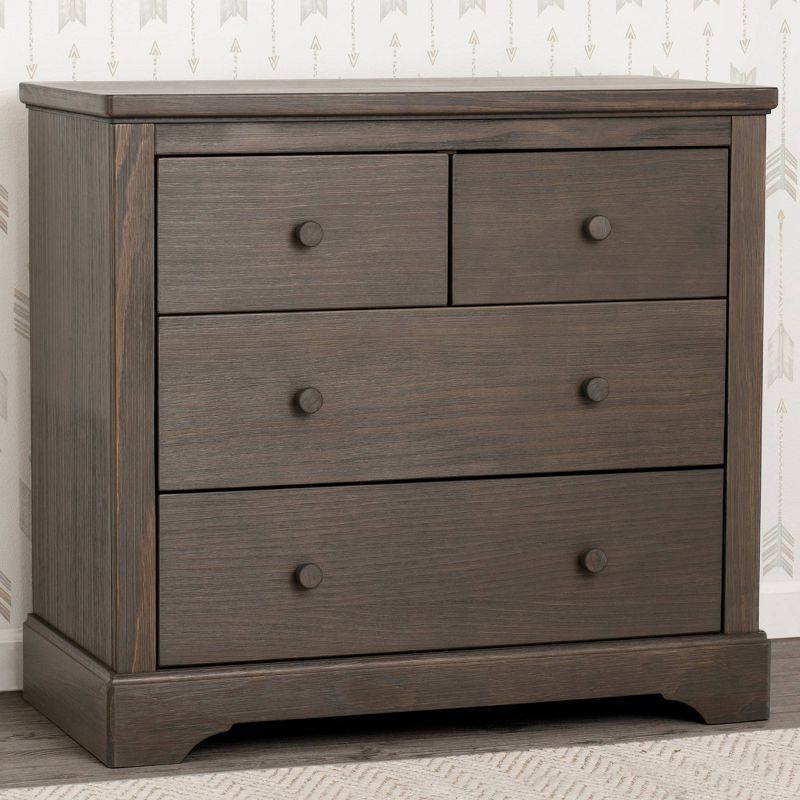 Simmons Kids' Paloma 4 Drawer Dresser with Changing Top and Interlocking Drawers, 4 of 10