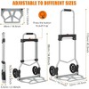 Aluminum Hand Truck Folding Dolly Cart 220 lbs Capacity with Telescoping Handle - 2 of 4