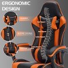 Ergonomic Gaming Chair with Footrest and Massage Lumbar,Adjustable Recliner Computer Chair-The Pop Home - 3 of 4