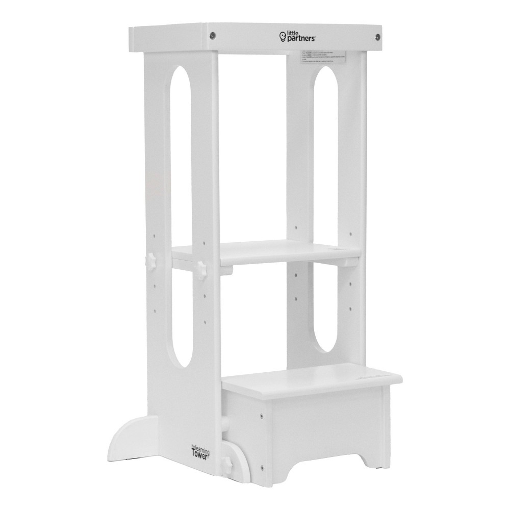 Photos - Ladder Little Partner Explore N Store Learning Tower, Folding Toddler Tower - Soft White