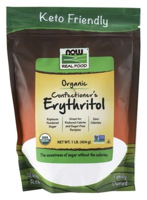 Organic Confectioner's Erythritol by Now Foods  -  1 lb Powder