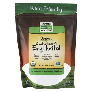 Organic Confectioner's Erythritol by Now Foods  -  1 lb Powder - 1 of 2
