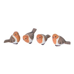 Transpac Small Resin Peachy Keen Bird Set of 4 Spring Home Decorations - 1 of 1