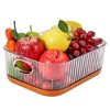 VECELO Refrigerator Organizer, Durable PET Storage Bin for Kitchen, Space Saving & Contain Spill, Orange - 4 of 4