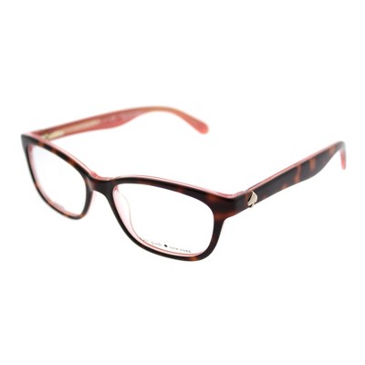 Kate Spade  QTQ Womens Rectangle Eyeglasses Havana Pink 50mm