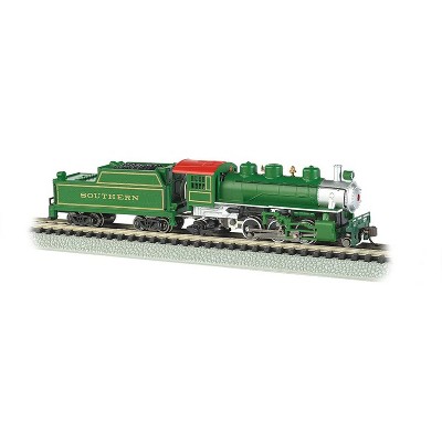 Bachmann Trains BT-51572 N Scale 1:160 Southern Prairie 2-6-2 Locomotive with Metal Wheels, Engine, and Tender Electrical Pickup, Green