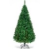 Costway 5Ft/6Ft/7Ft/8Ft Artificial PVC Christmas Tree W/Stand Holiday Season Indoor Outdoor Green - 2 of 4