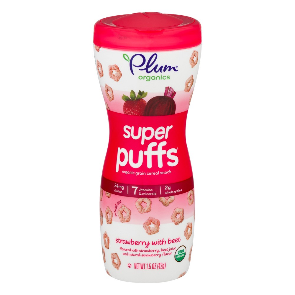 UPC 846675000163 product image for Plum Organics Baby Super Puffs - Strawberry & Beet 1.5oz | upcitemdb.com