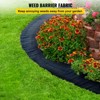 VEVOR Weed Control Fabric 6ft x 300 ft - Geo Textile Fabric Heavy Duty PP Woven Weed Barrier Landscape Ground Cover 3.2oz, Black - 3 of 4