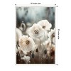 Amanti Art White Poppy Field No 1 by Treechild  Framed Canvas Wall Art - image 4 of 4