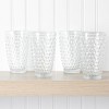 Martha Stewart Chauncey 4pk 14.3oz Hobnail Handmade Glass Tumblers - 4 of 4