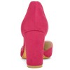 Allegra K Women's Ankle Tie Point Toe High Block Heel Dress Pumps - 3 of 4