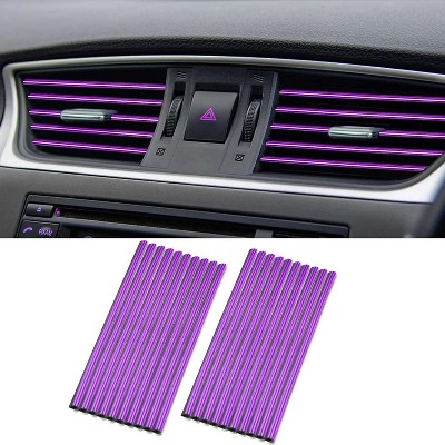 TruAIR 20PCS Car Vent Trim Strips Ð PVC Interior Decoration Kit