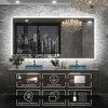 Keonjinn Smart LED Bathroom Vanity Wall Mirror, 3 Color Temperatures Dimmable, Frontlit & Backlit, Dimmable, Acrylic Edge, Anti Fog, Radar Sensor - 2 of 4
