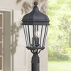 Minka Lavery Rustic Outdoor Post Light Fixture Black 25" Clear Beveled Glass for Post Exterior Barn Deck House Porch Yard Patio - 2 of 3